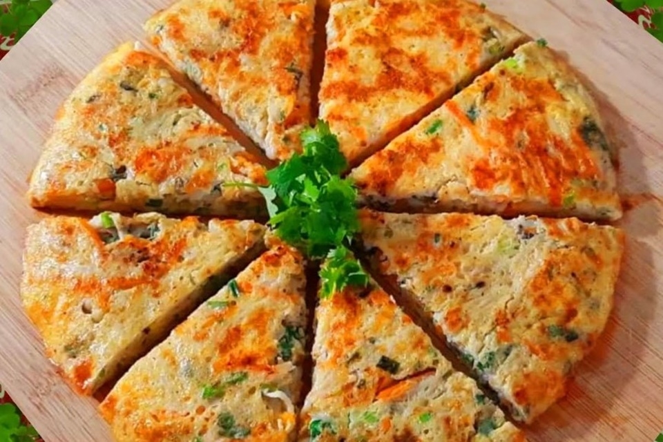 Nấm kim châm chiên trứng thơm ngon