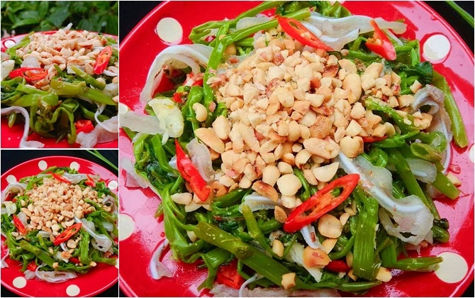 Gỏi tai heo rau muống