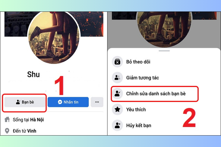 Cách thêm bạn bè vào danh sách hạn chế