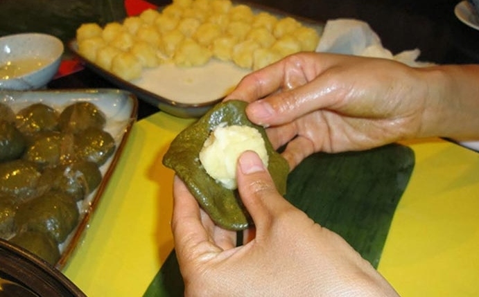 Bánh ít lá gai hình 10