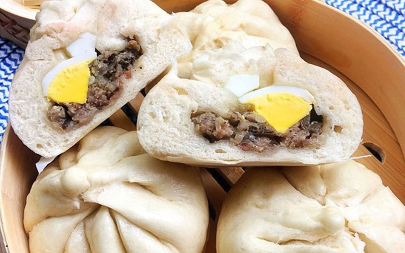 Cách làm bánh bao hình 10