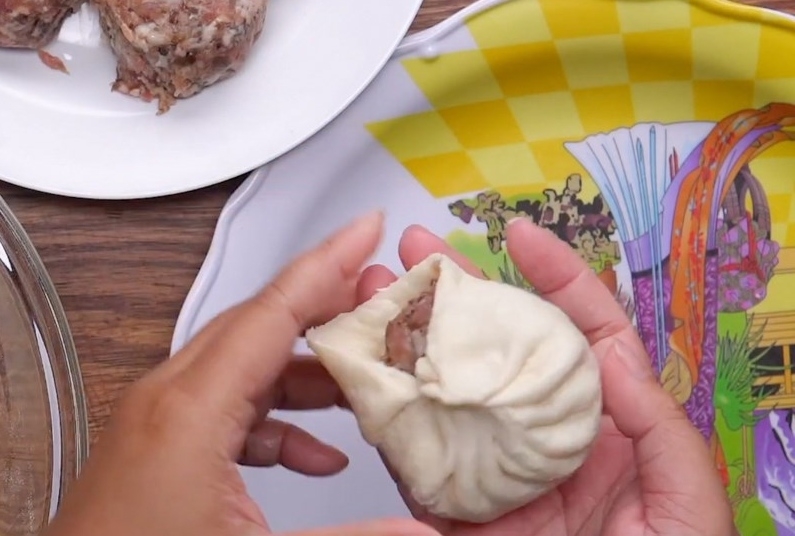 Cách làm bánh bao hình 4