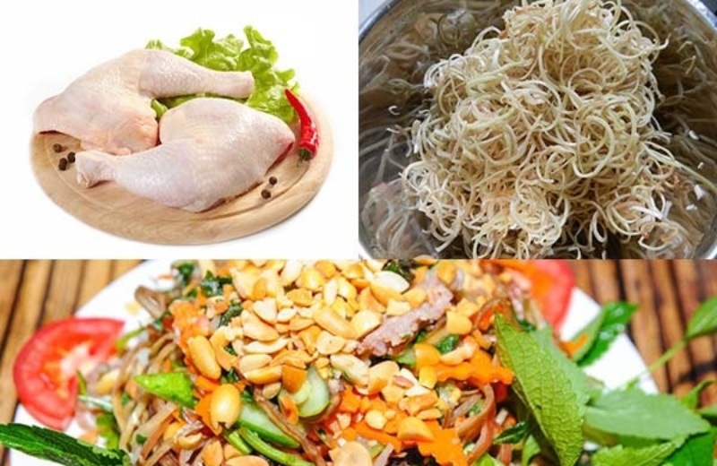 Nộm hoa chuối hình 8