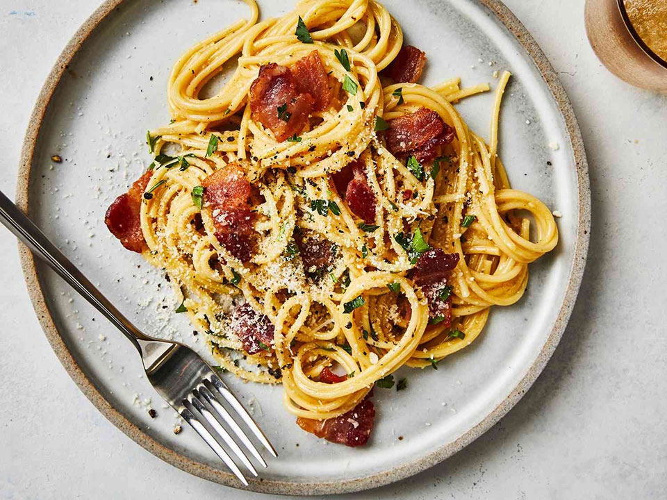Làm món mì Carbonara - Ảnh 11