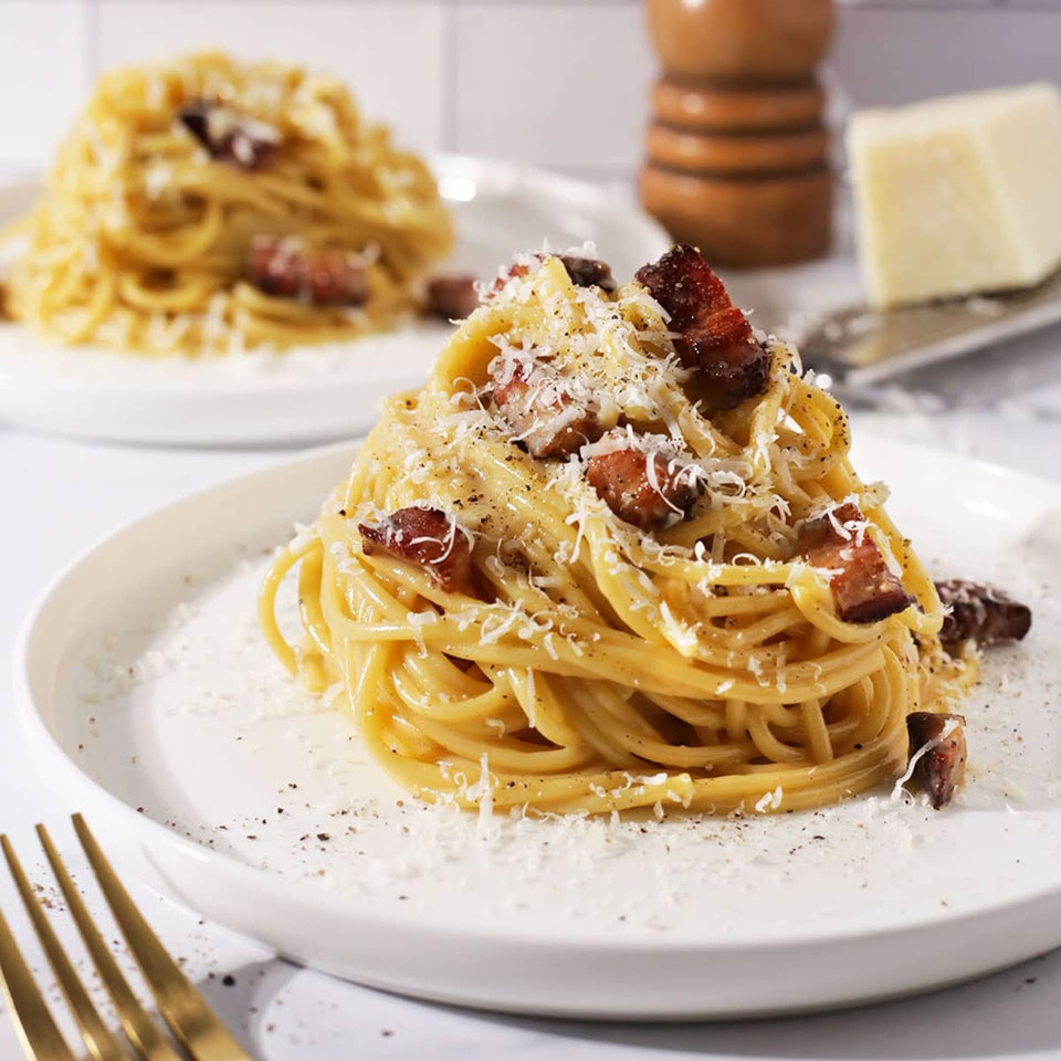 Làm món mì Carbonara - Ảnh 12