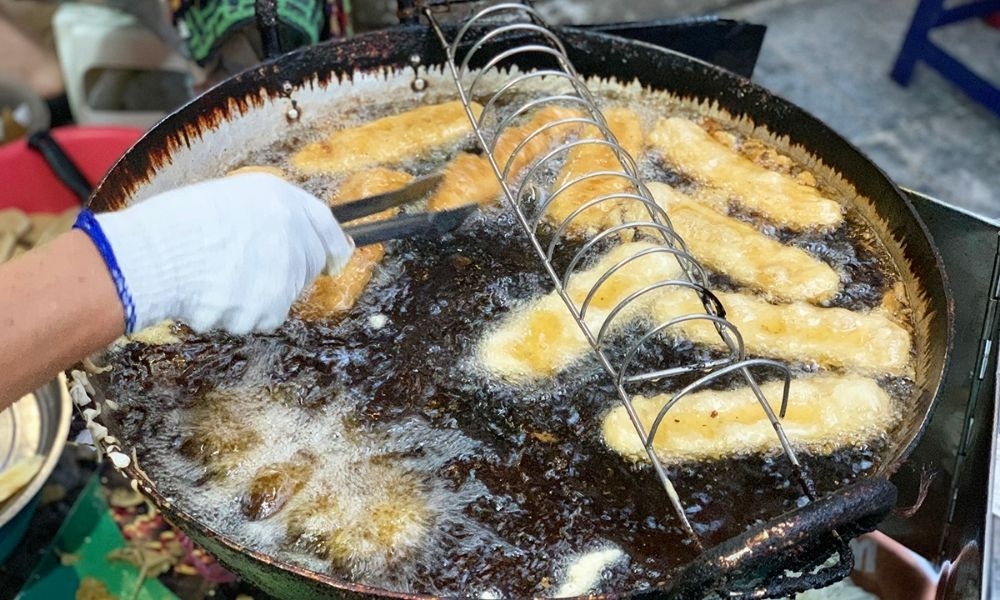 chiên bánh chuối thái lan