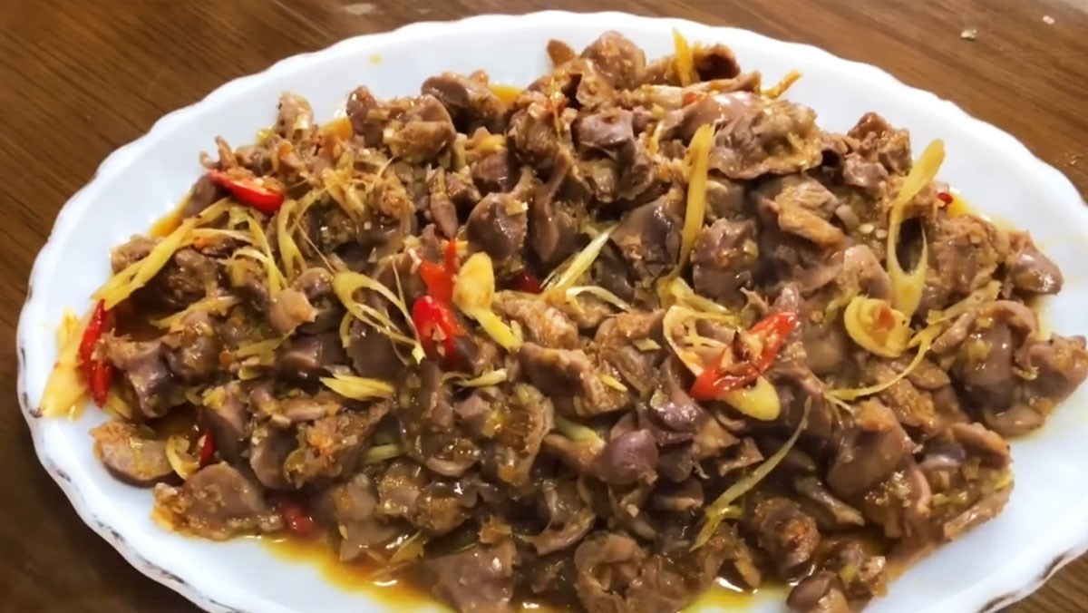 lòng gà xào gì ngon 3