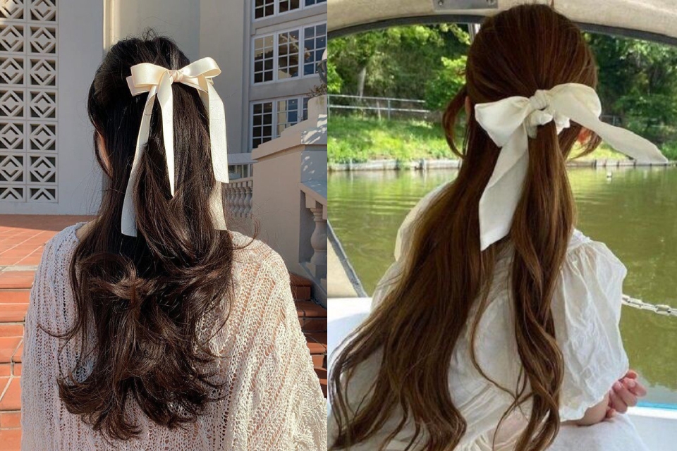 Buộc tóc nửa đầu