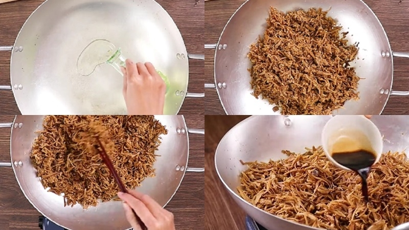 Rang ruốc nấm là cách làm ruốc nấm chuẩn