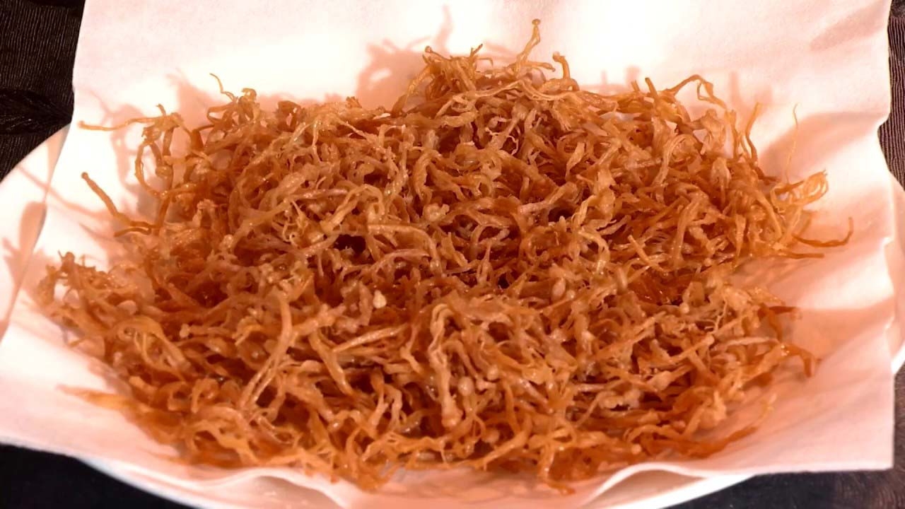 Cách làm ruốc nấm kim châm rất nhanh và ngon