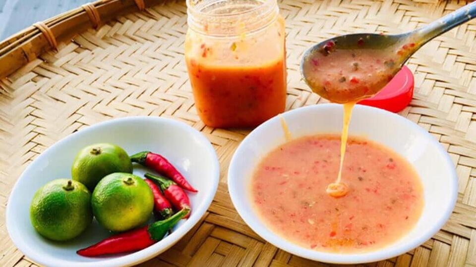 Màu sắc bắt mắt của món nước chấm đặc biệt