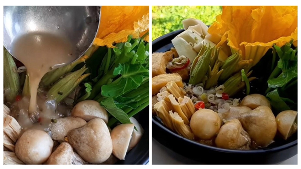 Hoàn thành lẩu chay mắm