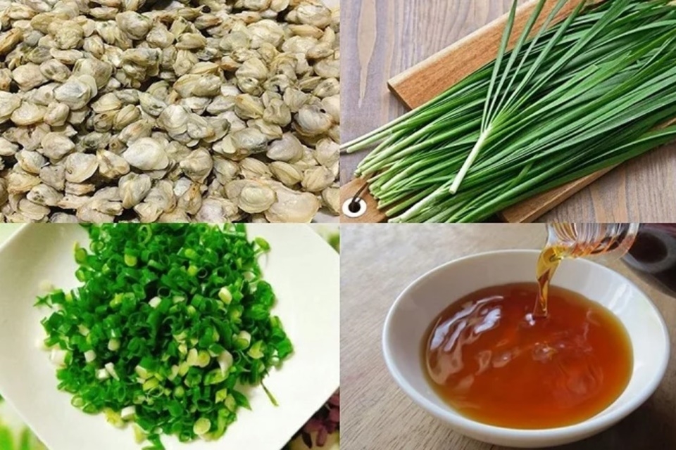 Canh hến nấu với rau hẹ tốt cho sức khỏe