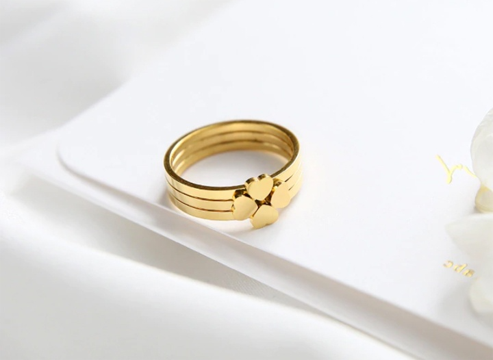 Nhẫn cỏ 4 lá