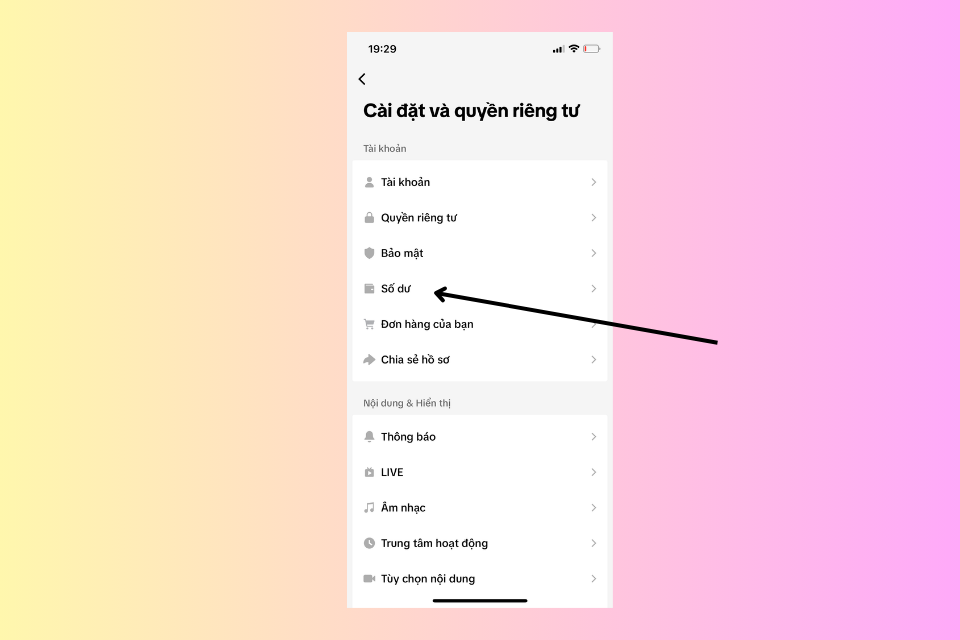 Chọn Doanh thu quà tặng