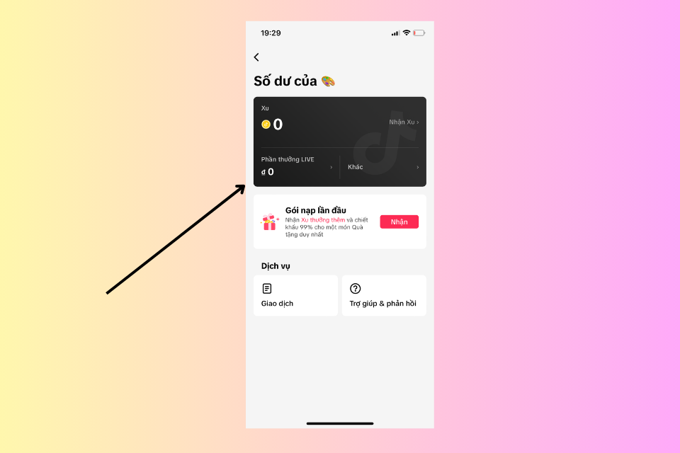 Chọn phần thưởng LIVE