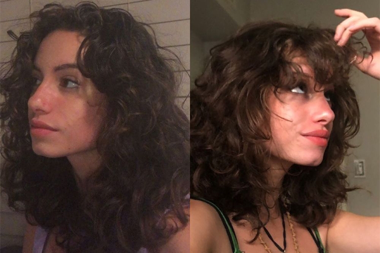 Tóc Wolfcut xoăn thời thượng