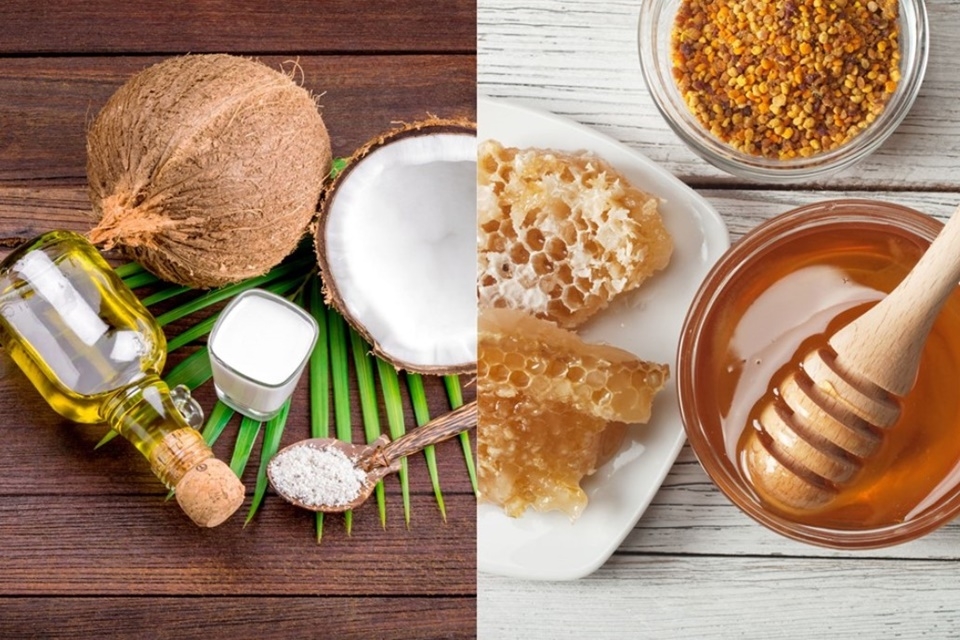 Ủ tóc bằng dầu dừa và mật ong