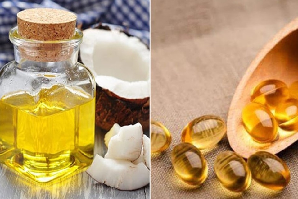 Ủ tóc bằng dầu dừa và vitamin E