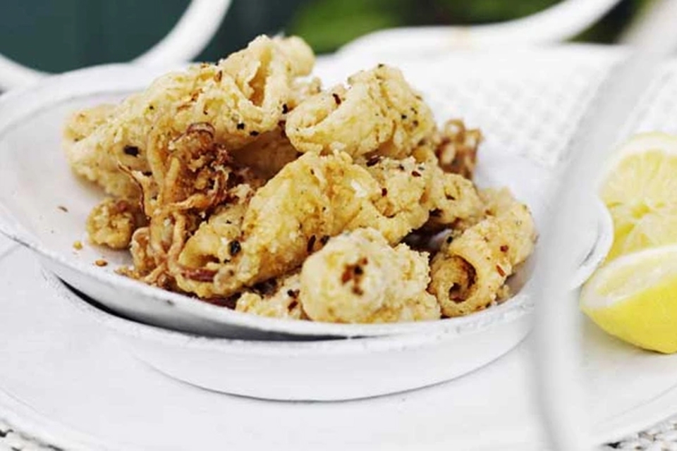 Mực chiên muối tiêu