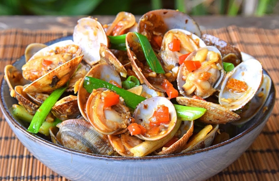 Ngao xào tỏi