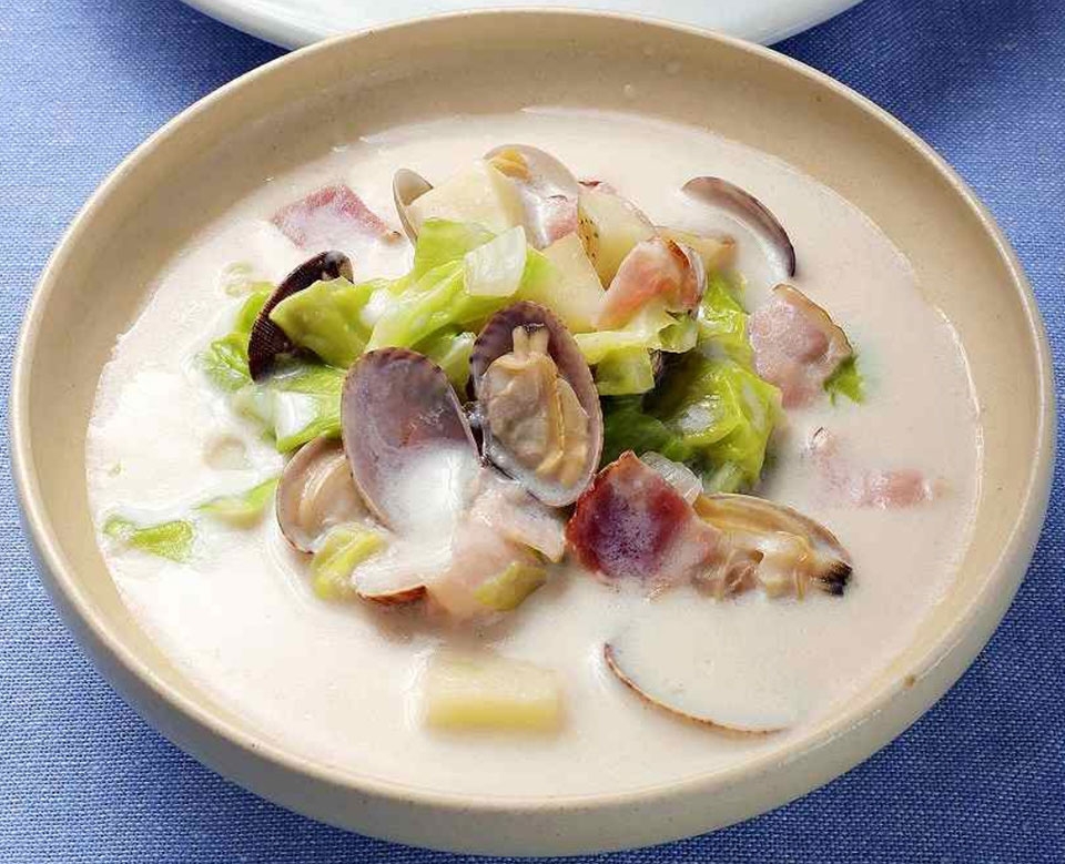 Súp ngao sữa đậu nành