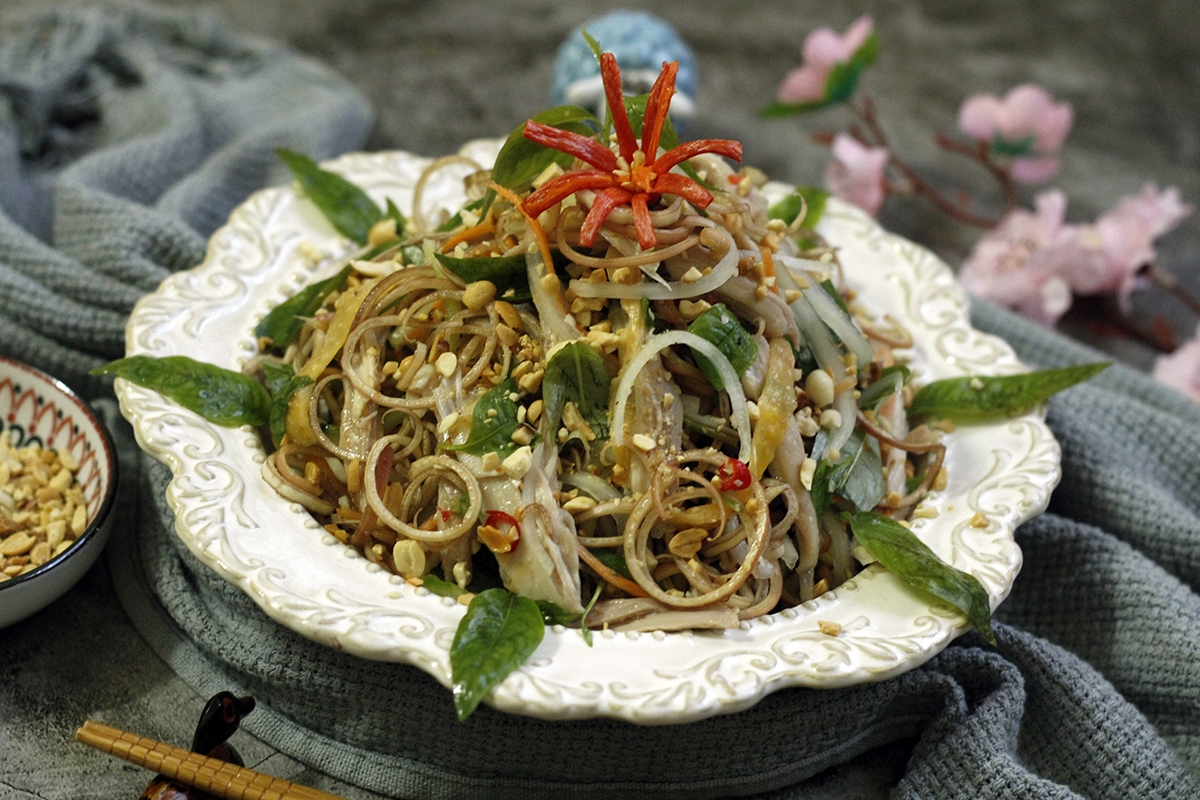 Để giải ngấy trong mâm cỗ ngon cần phải có nộm hoa chuối