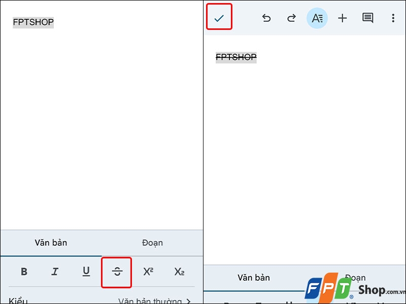 Viết chữ gạch ngang trong Google Docs - hình 4