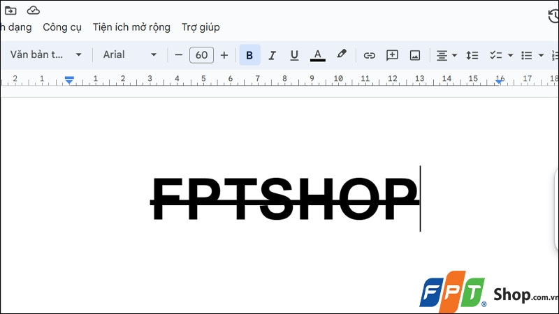 Viết chữ gạch ngang trong Google Docs - hình 8