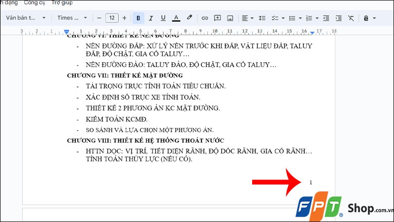 Đánh số trang trong Google Docs - hình 7