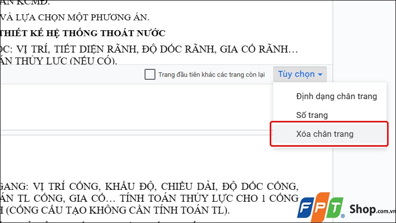 Đánh số trang trong Google Docs - hình 9