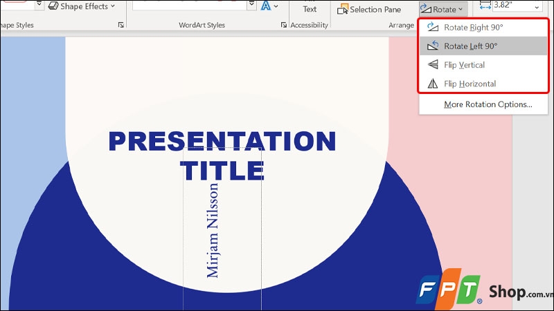 Xoay chữ trong PowerPoint - hình 7