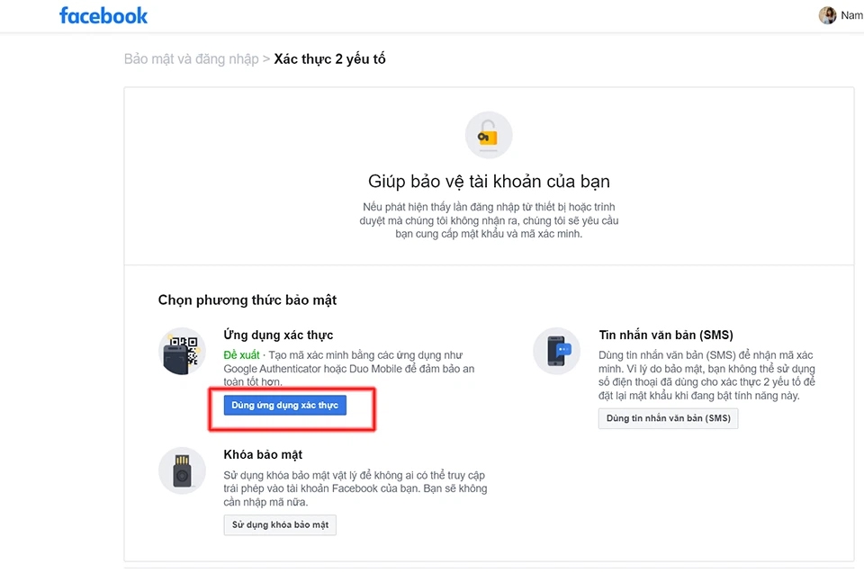 Xác thực Google Authenticator bước 4