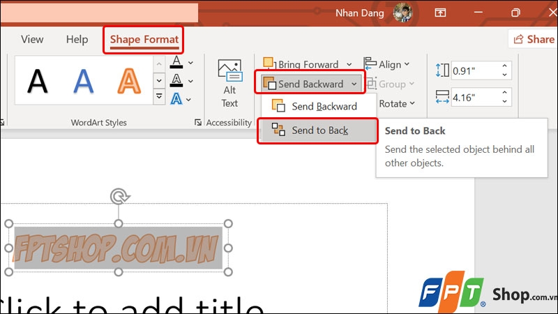 Cách tạo Watermark trong PowerPoint - hình 5
