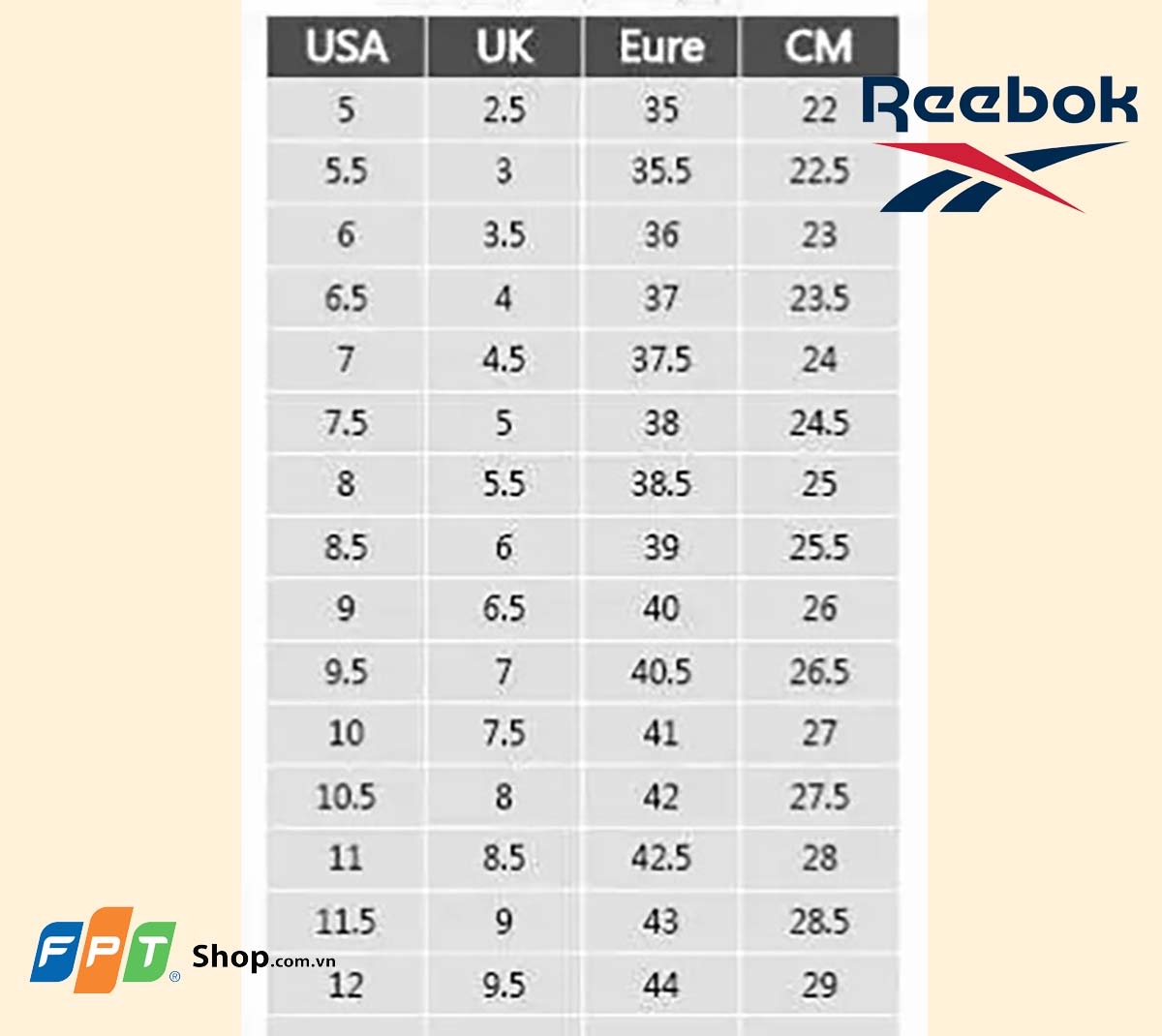 size giày - hình 13