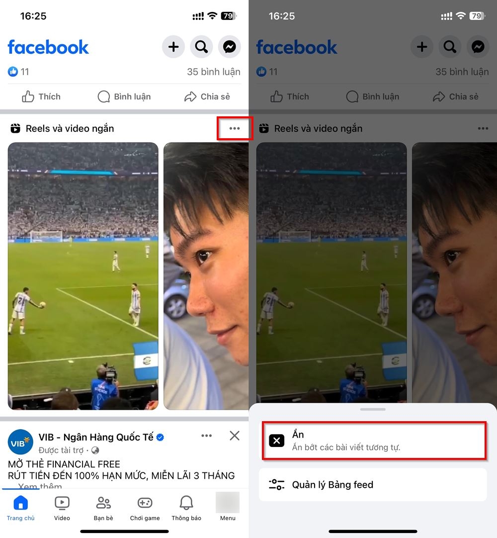 Cách ẩn Facebook Reels trên điện thoại để lọc nội dung 1