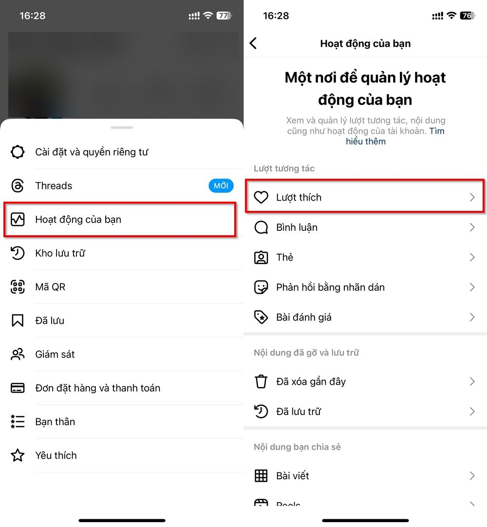 Cách xem lại những video mà bạn đã thích trên Instagram 2