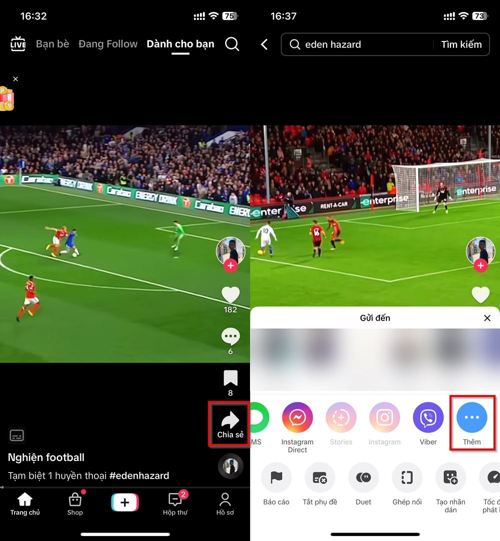 Cách gửi video TikTok qua Zalo 1