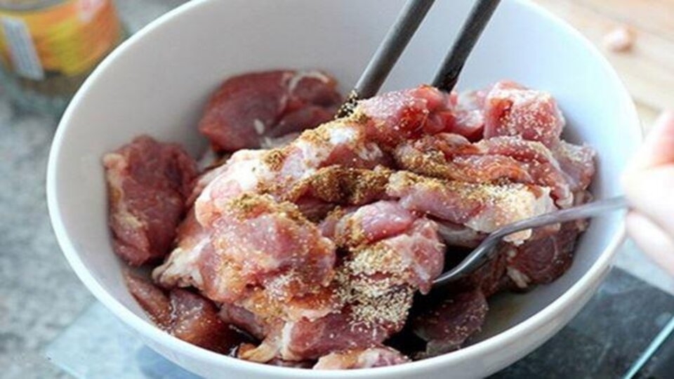 Cách ướp thịt ba rọi