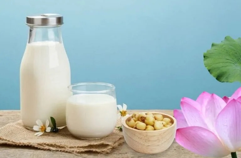Sữa hạt sen truyền thống có vị béo, hơi ngọt và thanh mát