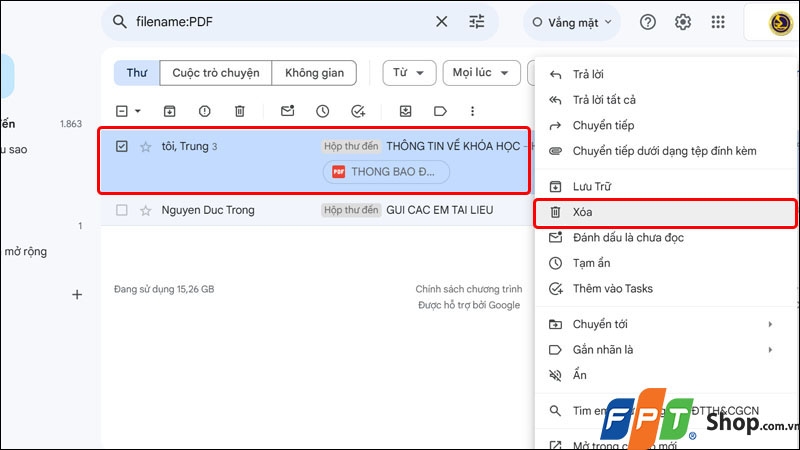 Cách giải phóng dung lượng Gmail - hình 2