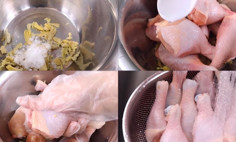 Nguyên liệu làm gà chiên giòn