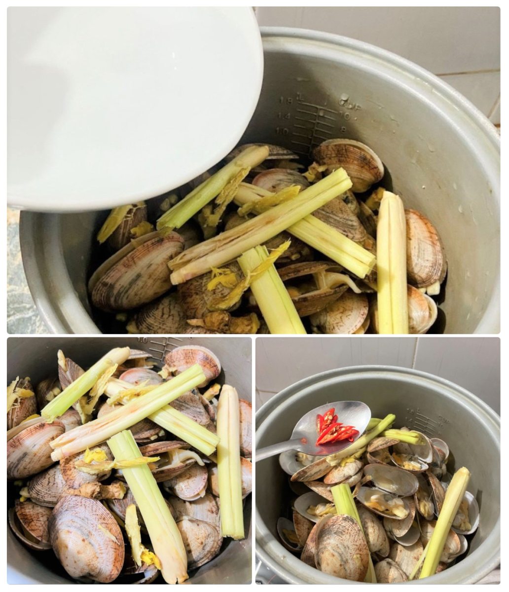 Cách nấu nghêu hấp sả đơn giản, dễ làm tại nhà, cực thơm ngon chỉ trong vài phút 5