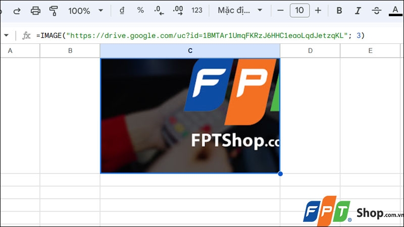 Chèn ảnh vào Google Sheets (Hình 9)