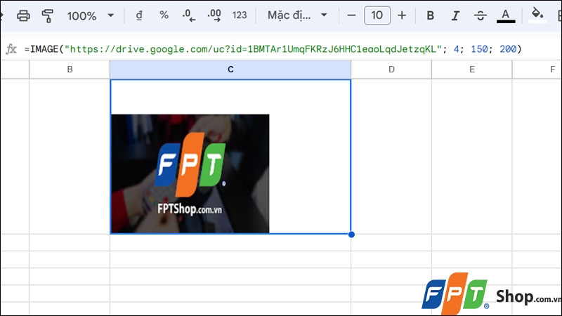 Chèn ảnh vào Google Sheets (Hình 10)
