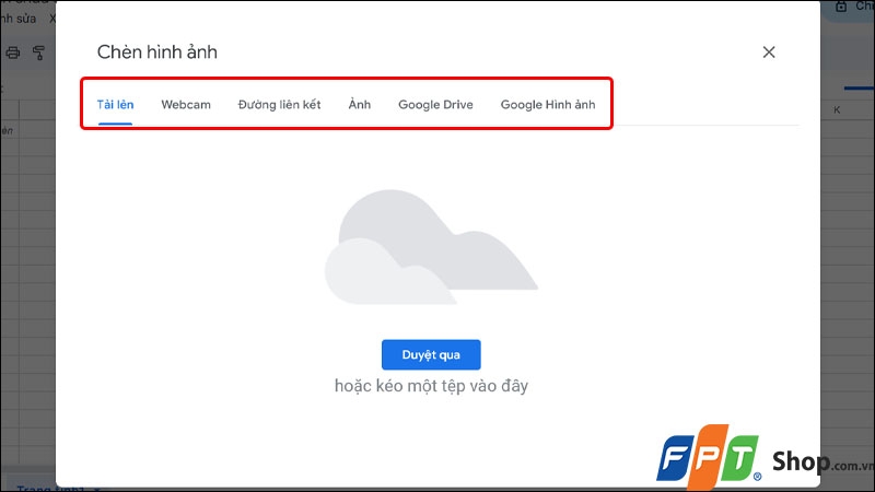 Chèn ảnh vào Google Sheets (Hình 3)