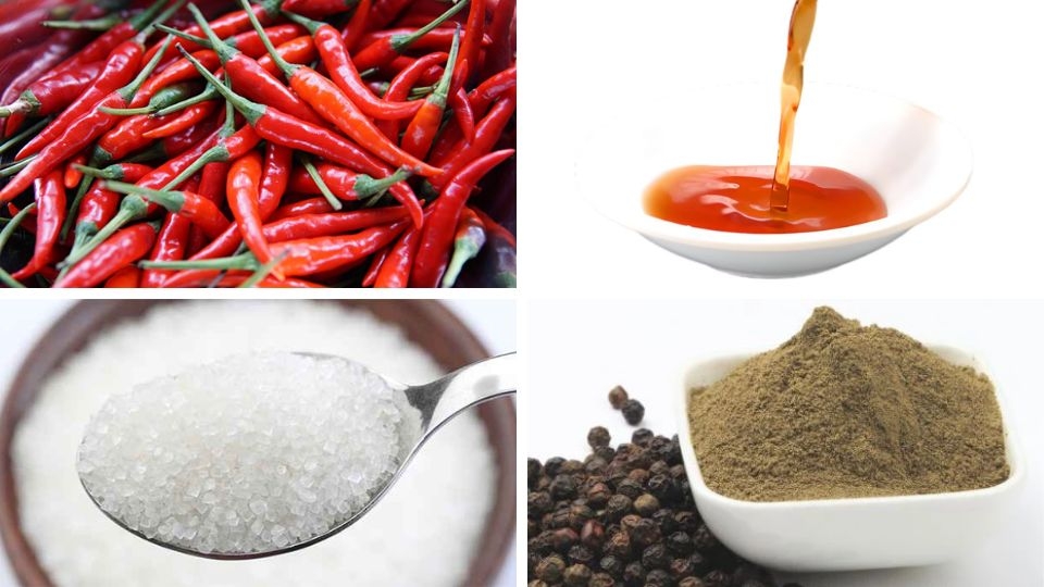 nguyên liệu làm mắm đường