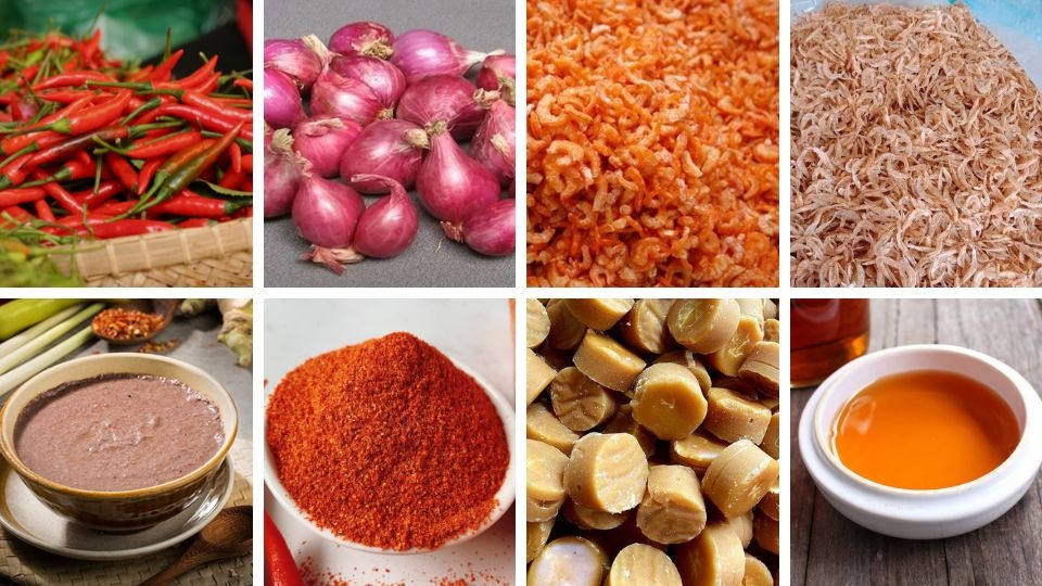 nguyên liệu làm mắm đường kiểu Thái