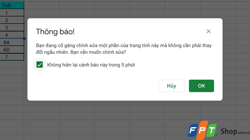 Khóa sheet trong Google Sheets - hình 12