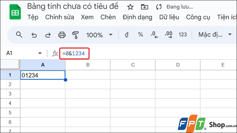 Viết số 0 trong Google Sheets - hình 6